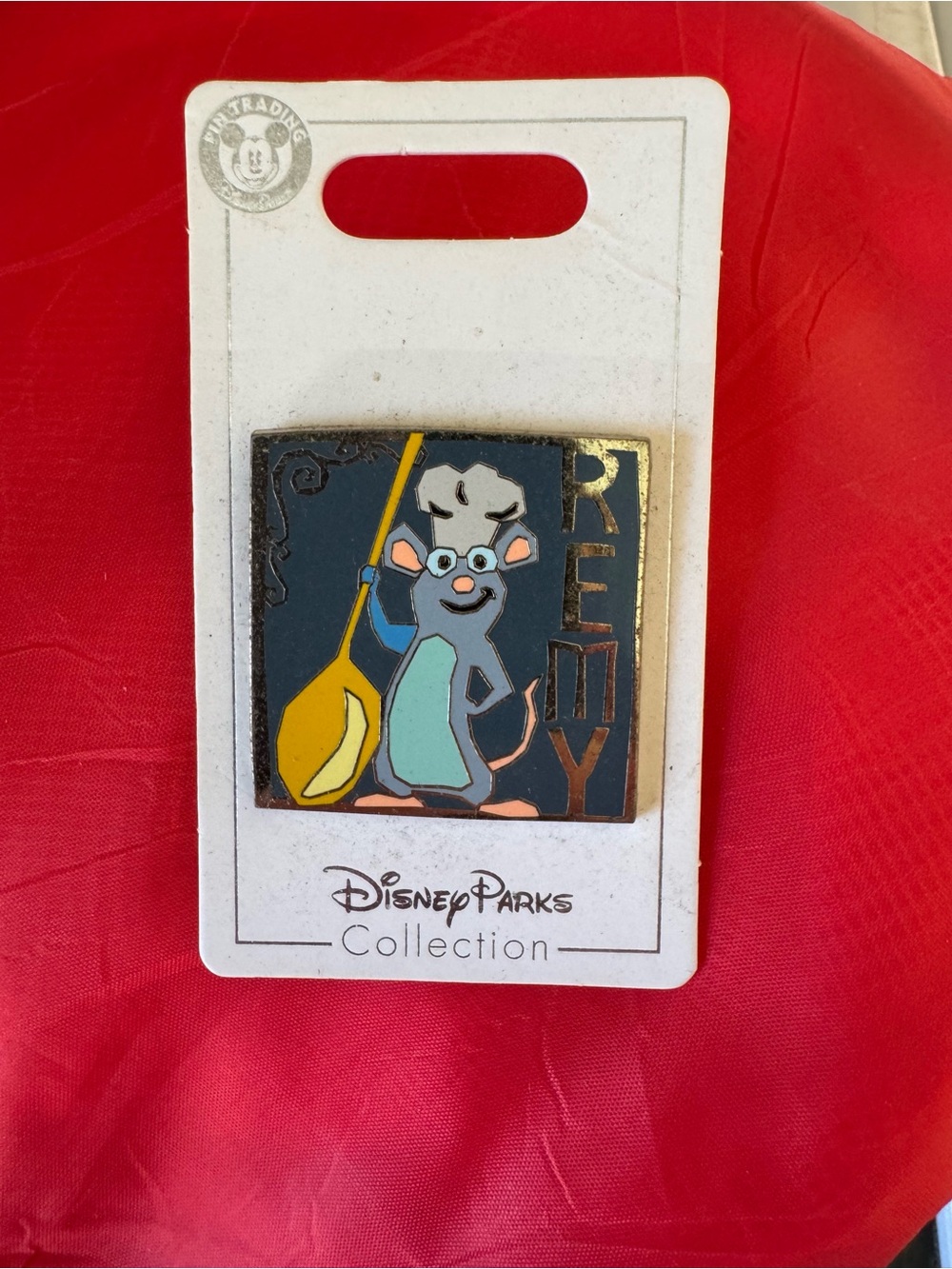 Disney Silver Enamel Pin Backing Card